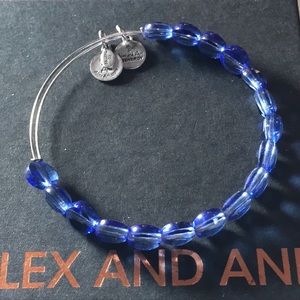 Alex and Ani Blue Lux Beaded